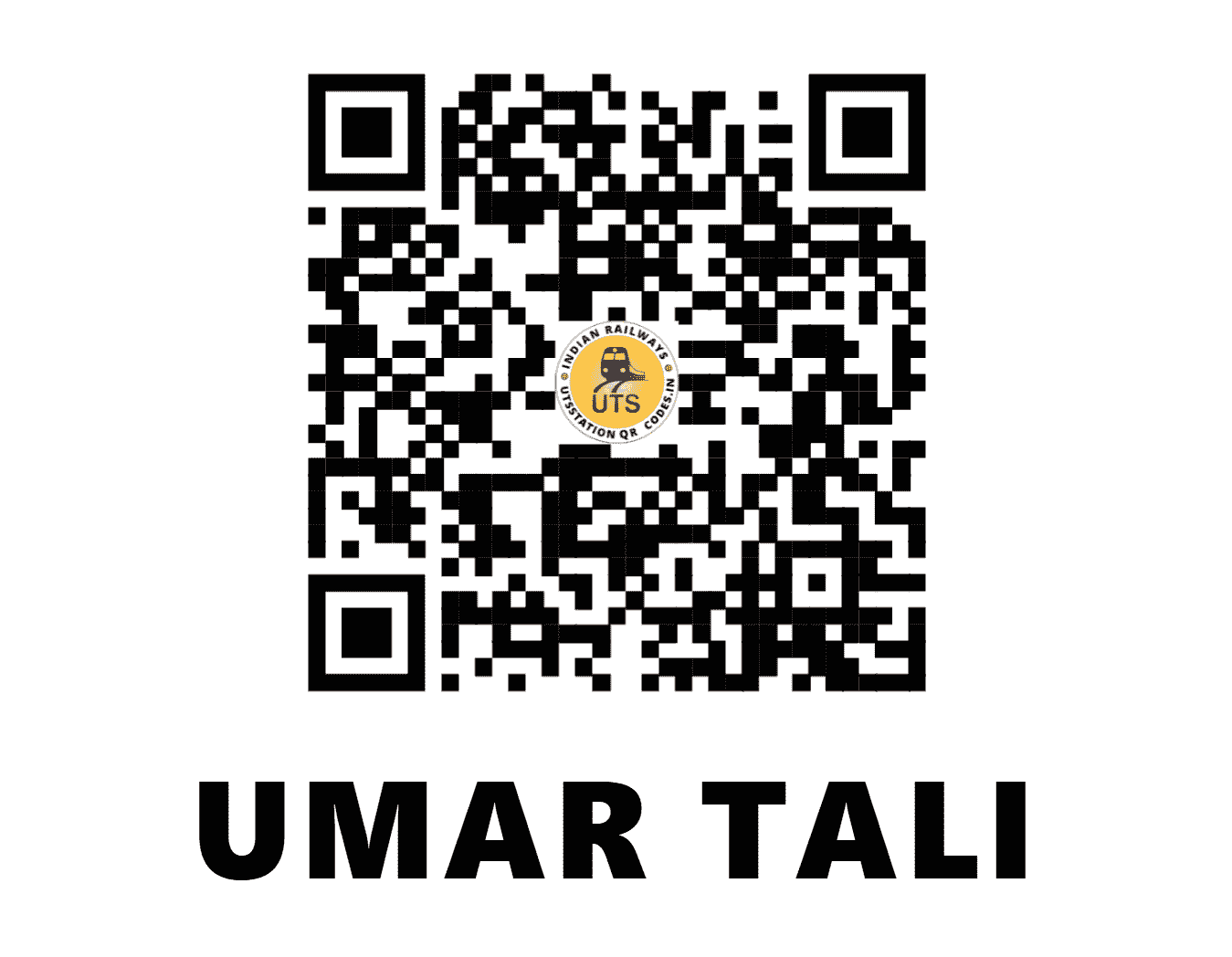 UTS QR Code for UMAR TALI - UTA - NR (UTTAR PRADESH)
